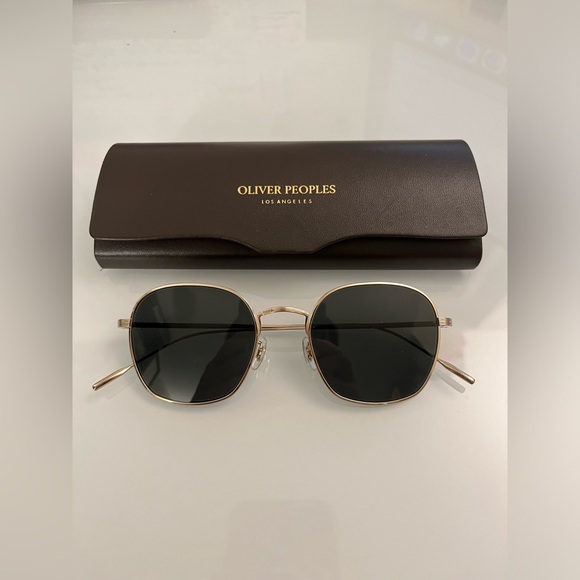 OLIVER PEOPLES ADES Midnight Express Polarized Titanium SUN 50mm MSRP$619 GreatG